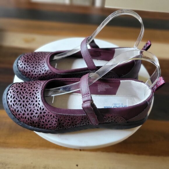 JBU by Jambu Granada Mary Jane Flat Burgundy Women's Size 7M - Picture 5 of 9